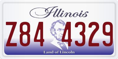 IL license plate Z844329
