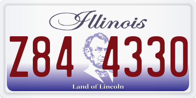 IL license plate Z844330