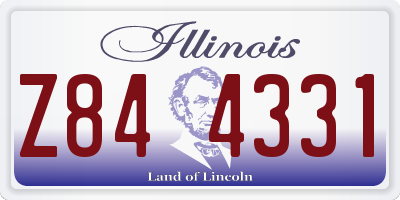 IL license plate Z844331
