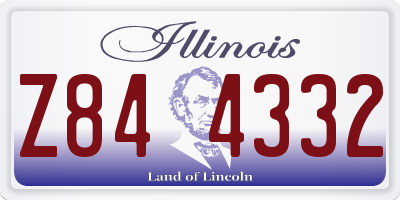 IL license plate Z844332