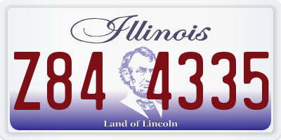 IL license plate Z844335