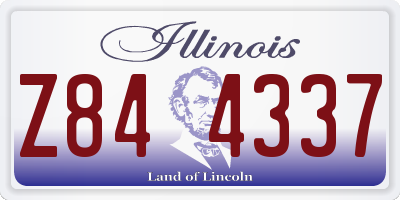 IL license plate Z844337