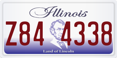 IL license plate Z844338