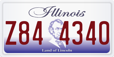 IL license plate Z844340