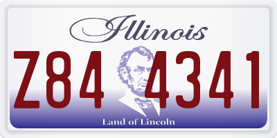 IL license plate Z844341