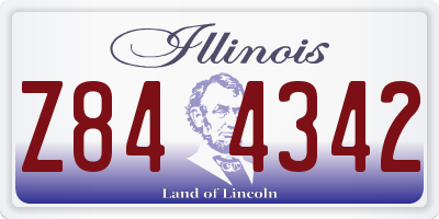 IL license plate Z844342