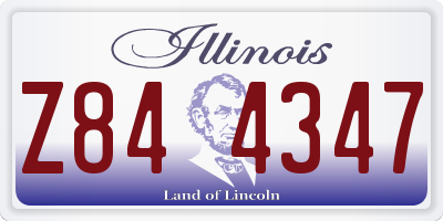 IL license plate Z844347