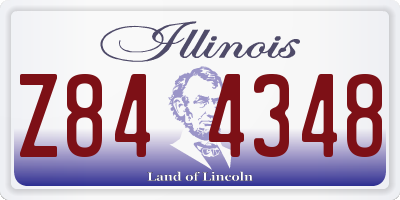 IL license plate Z844348