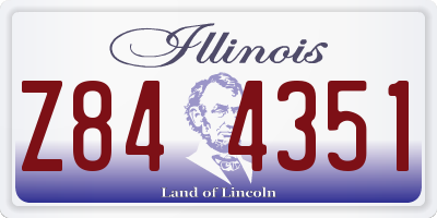 IL license plate Z844351