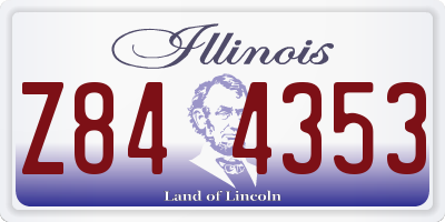 IL license plate Z844353
