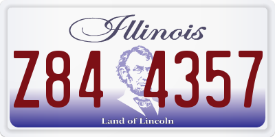 IL license plate Z844357