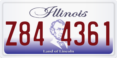 IL license plate Z844361