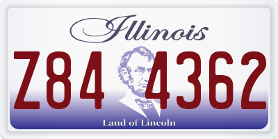 IL license plate Z844362