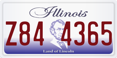 IL license plate Z844365