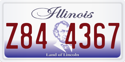 IL license plate Z844367