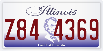 IL license plate Z844369