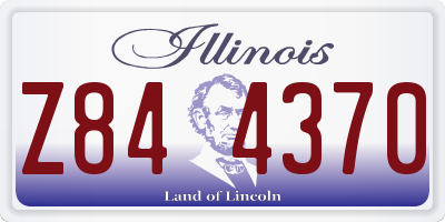 IL license plate Z844370