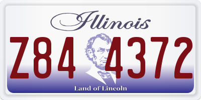 IL license plate Z844372