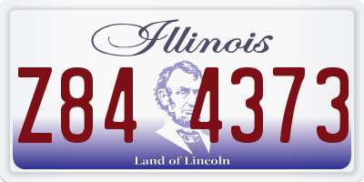 IL license plate Z844373