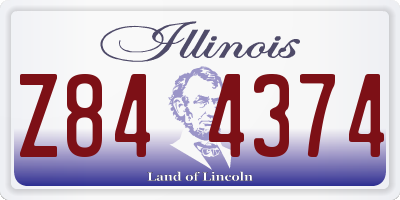 IL license plate Z844374