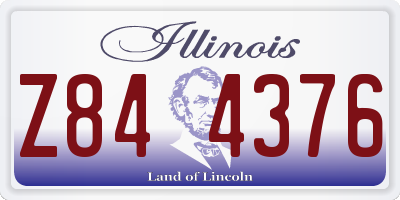 IL license plate Z844376