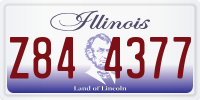IL license plate Z844377