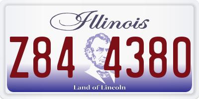 IL license plate Z844380