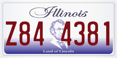 IL license plate Z844381