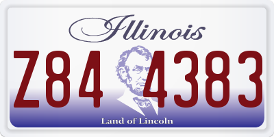 IL license plate Z844383