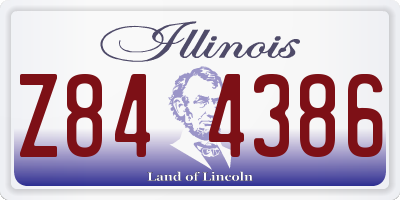 IL license plate Z844386