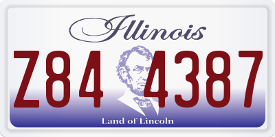IL license plate Z844387