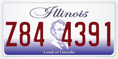 IL license plate Z844391