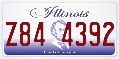 IL license plate Z844392