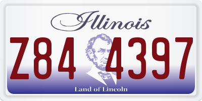 IL license plate Z844397