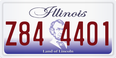 IL license plate Z844401