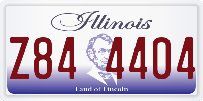 IL license plate Z844404