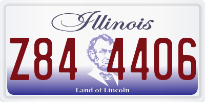 IL license plate Z844406