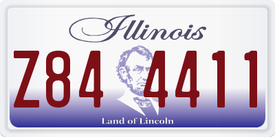 IL license plate Z844411