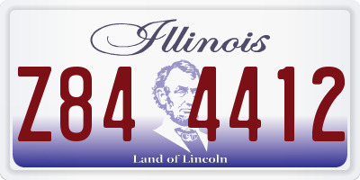 IL license plate Z844412