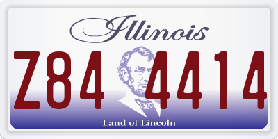IL license plate Z844414