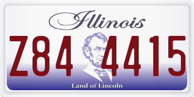 IL license plate Z844415