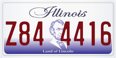 IL license plate Z844416