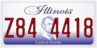 IL license plate Z844418