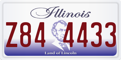 IL license plate Z844433