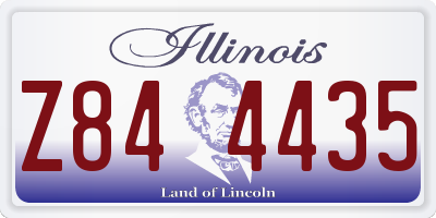 IL license plate Z844435