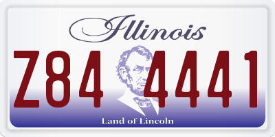 IL license plate Z844441