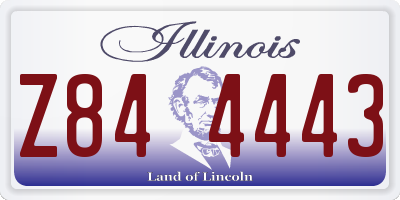 IL license plate Z844443