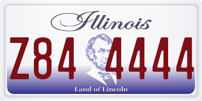 IL license plate Z844444
