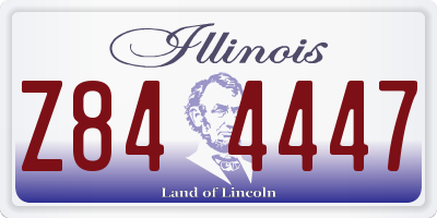 IL license plate Z844447
