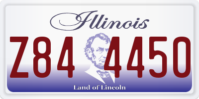 IL license plate Z844450